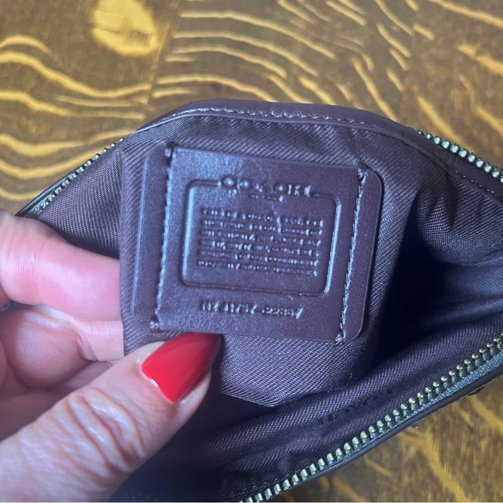 Coach Nolita 22 Gray Beaded/Studded Demi Shoulder Bag